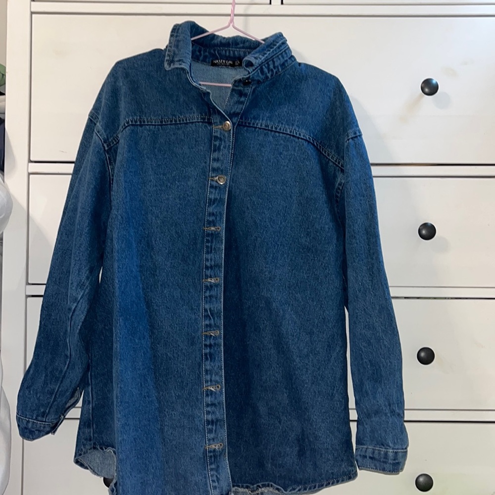 Nasty gal denim button down